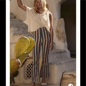 Free People Fine Line Slim Pants size Large NWT